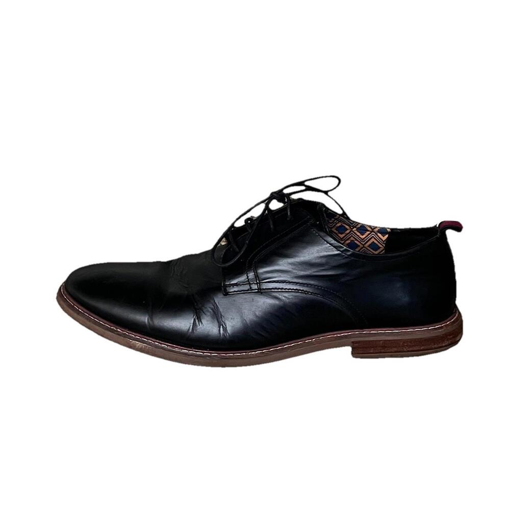 Ben Sherman Black Leather Dress Shoes Men’s Size 13 Oxford Lace Up Classic